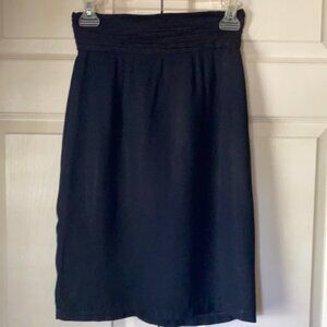 Knee length black skirt size 5